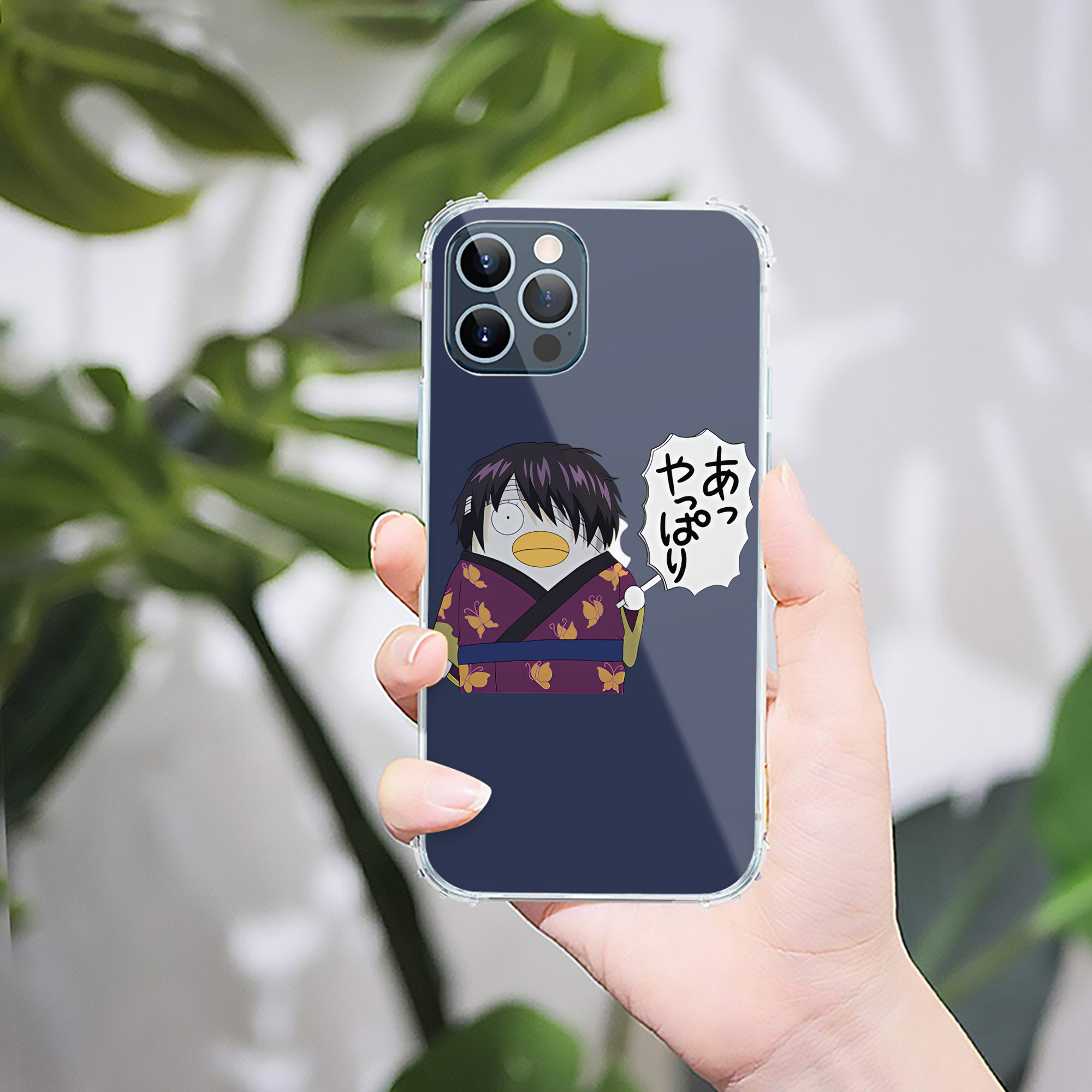 （画像用） ぎんたま 坂田銀時（さかたぎんとき） 神楽 志村新八（しむら しんぱち） GINTAMA Sakata Gintoki Kagura Shimura Shinpachi 【iPhone 12シリーズ対応】透明スマホケース（クリアソフトケース）